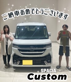 Y様にスペーシアカスタムをご納車しました！！